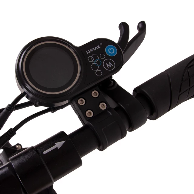 Elektromos roller W-TEC Tenmark III üléssel és táskával - fekete