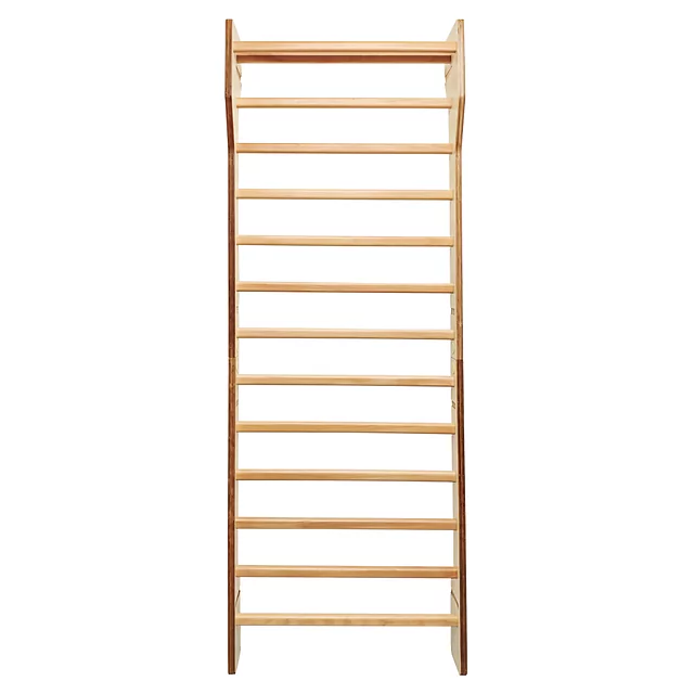 Bordásfal inSPORTline Shapemar 220x90 cm, nagyobb távolság a faltól, tömör bükkfa, 2 x lakkozott felület, tartozékok rögzítésének lehetősége