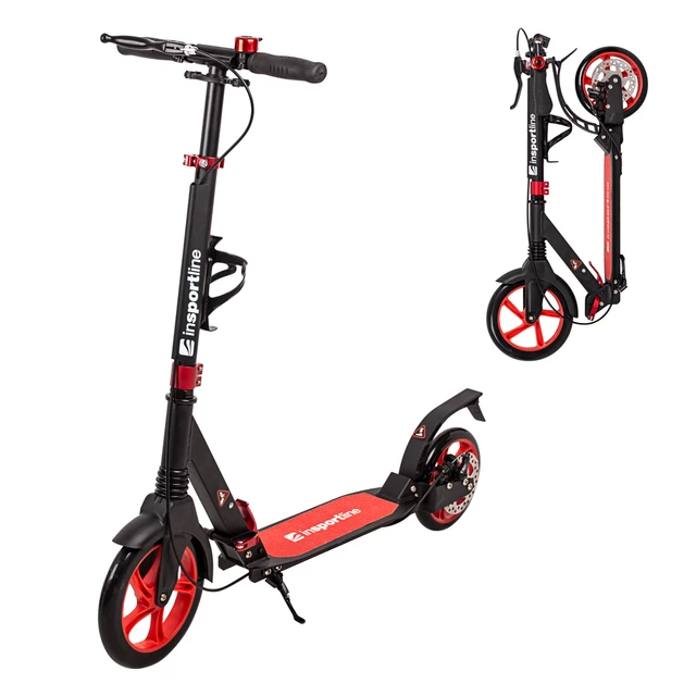 Összecsukható roller inSPORTline Discola-újszerű termék - piros