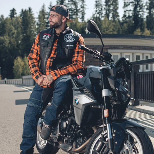 Motoros mellény W-TEC Black Heart Rumbler - fekete