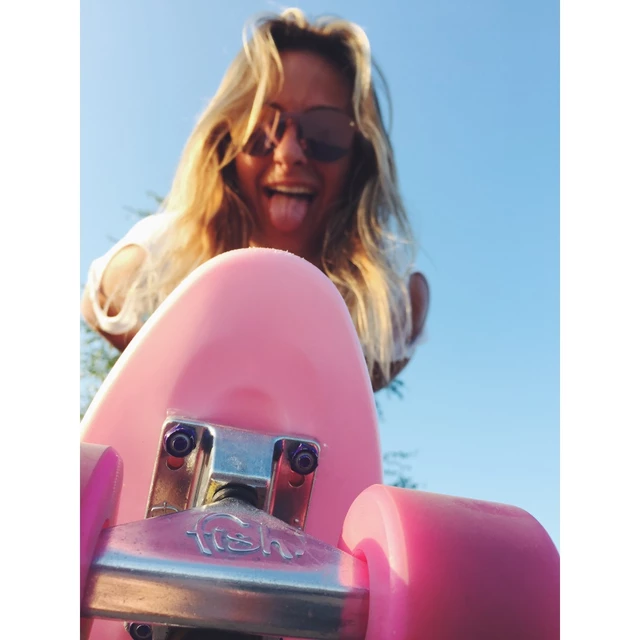 Műanyag gördeszka Fish Classic 22" - Green-Black-Blue