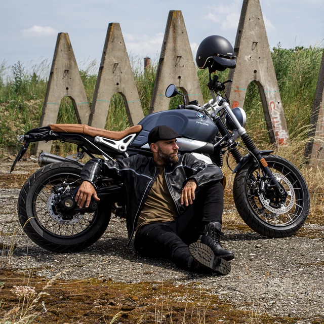 Bőr motoros kabát W-TEC Mathal