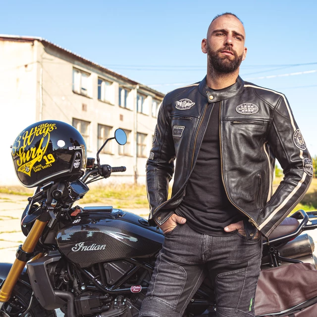 Motoros bukósisak W-TEC Café Racer - Vintage Stock