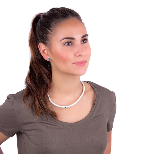 Mágneses nyaklánc inSPORTline Mely - szürke