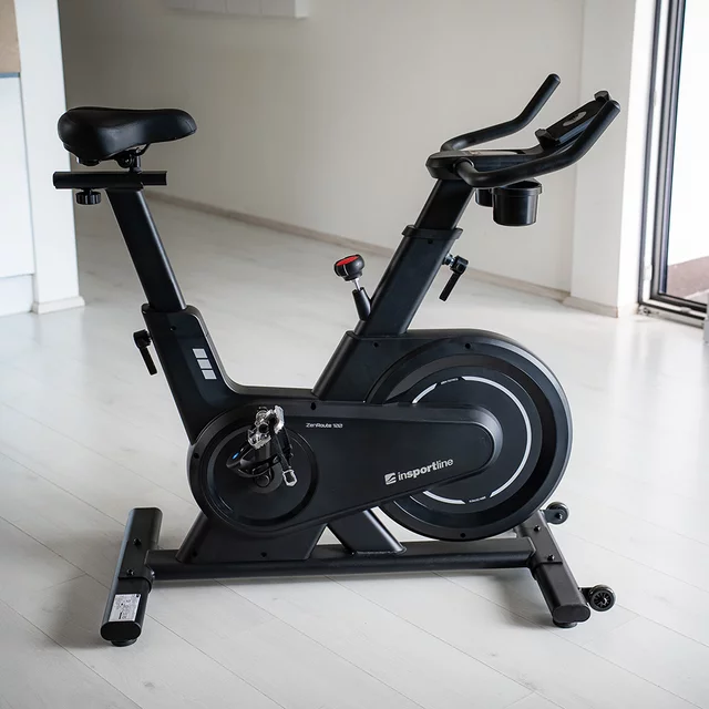 Szobakerékpár inSPORTline ZenRoute 100, innovatív optikai érzékelő, mágneses fékrendszer, precíz ékszíj-meghajtás, sportos kialakítású kormány