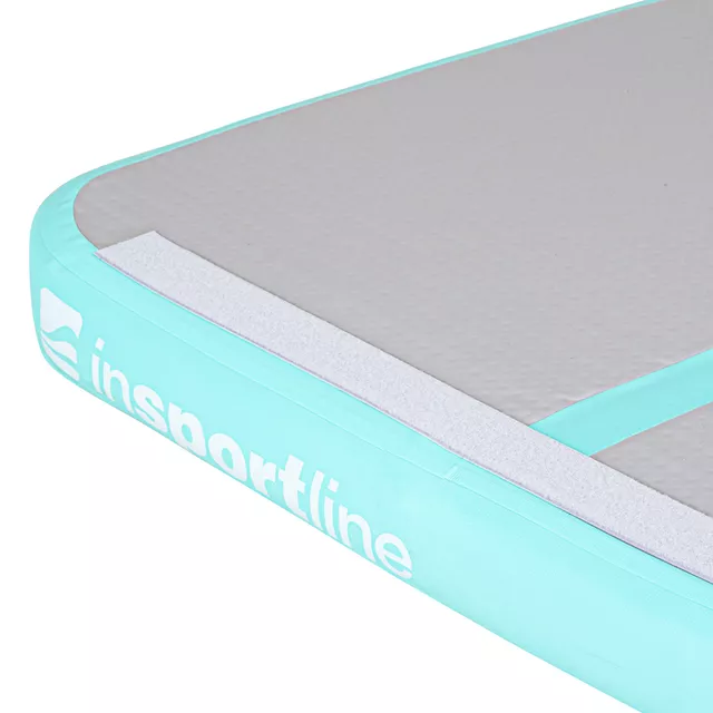 Airtrack elektromos pumpával inSPORTline Airstunt 300x100x10 cm, rugalmas anyag, Drop Stitch technológia, megerősített varratok