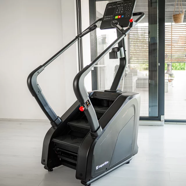 Fitneszlépcső inSPORTline Velocer STP, áttekinthető LED kijelző intuitív vezérléssel, bluetooth-kapcsolat, beépített hangszórók