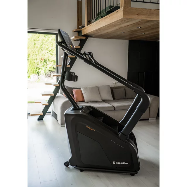 Fitneszlépcső inSPORTline Velocer STP, áttekinthető LED kijelző intuitív vezérléssel, bluetooth-kapcsolat, beépített hangszórók