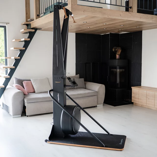 Sífutó-edzőgép inSPORTline Velocer SKI, 16 különböző ellenállási szint, okostelefon-tartó, LCD-kijelző, 150 kg-os teherbírás, 21 edzésprogram