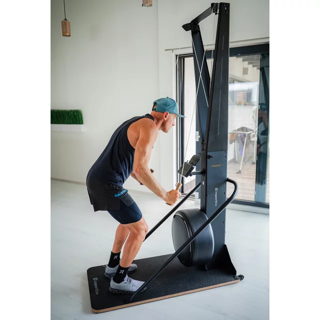 Sífutó-edzőgép inSPORTline Velocer SKI, 16 különböző ellenállási szint, okostelefon-tartó, LCD-kijelző, 150 kg-os teherbírás, 21 edzésprogram
