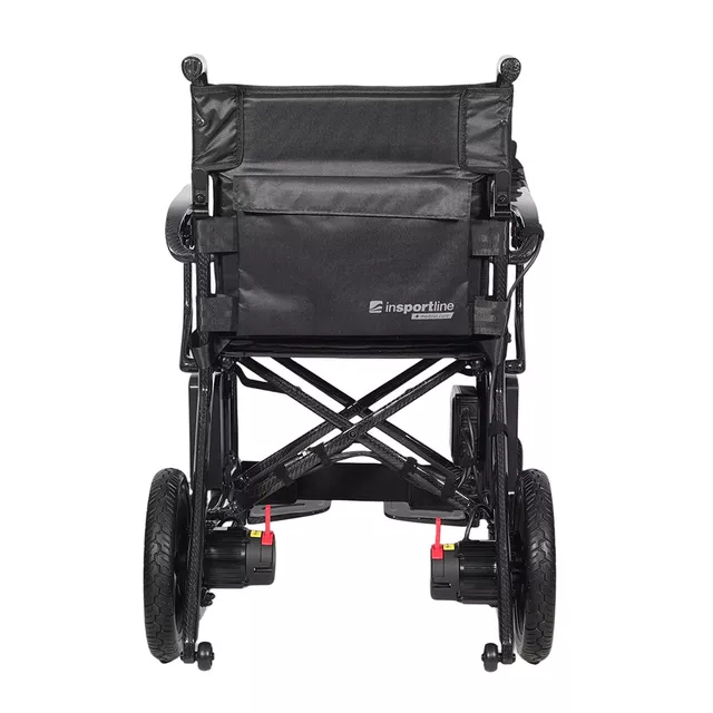 Elektromos karbon kerekesszék inSPORTline Feally, joystick vezérlés, elektromágneses fékek, biztonsági öv, 20–25 km hatótáv