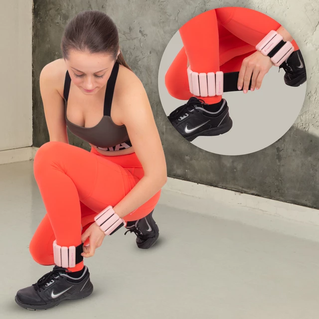 Fitnesz súly bokára/csuklóra inSPORTline Brace 2x0,5 kg