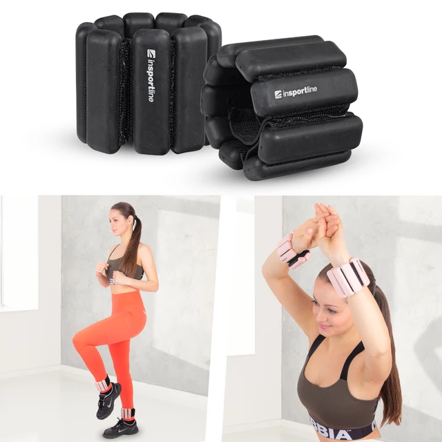 Fitnesz súly bokára/csuklóra inSPORTline Brace 2x0,5 kg