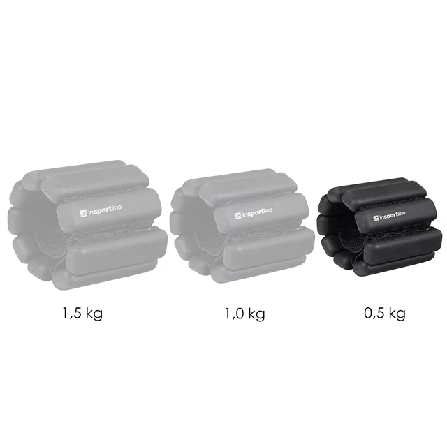 Fitnesz súly bokára/csuklóra inSPORTline Brace 2x0,5 kg