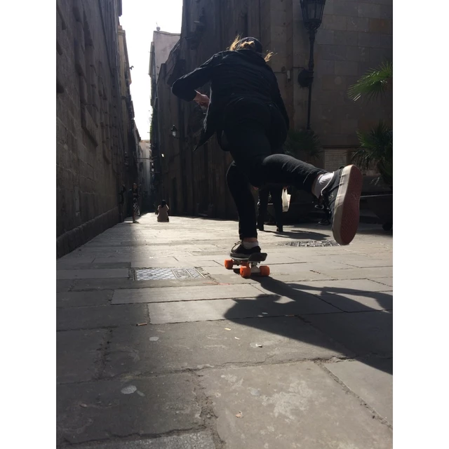 Műanyag gördeszka Fish Classic 22" - Green-Black-Blue