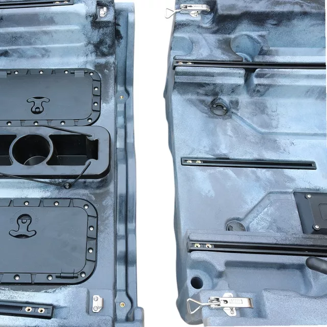 Összecsukható pedálos kajak inSPORTline Rhoner Urban Camo, fogantyú, horgászbottartó, lehajtható ülés, egyszerű kormányvezérlés, tárolórekeszek,38 kg