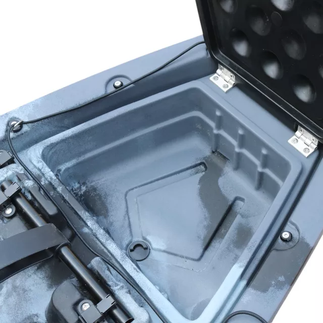 Összecsukható pedálos kajak inSPORTline Rhoner Urban Camo, fogantyú, horgászbottartó, lehajtható ülés, egyszerű kormányvezérlés, tárolórekeszek,38 kg