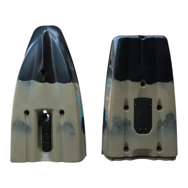 Összecsukható pedálos kajak inSPORTline Rhoner Desert Camo, tárolórekesz, 38 kg, lehajtható ülés, egyszerű kormányvezérlés, horgászbottartó