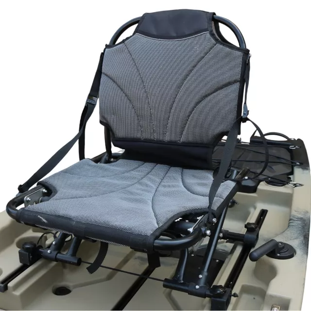 Összecsukható pedálos kajak inSPORTline Rhoner Desert Camo, tárolórekesz, 38 kg, lehajtható ülés, egyszerű kormányvezérlés, horgászbottartó