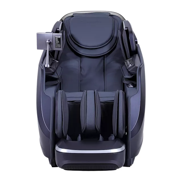 Masszázsfotel inSPORTline Balsadena, LCD vezérlőkijelző, beépített hangszórók,  LED-világítás, 20 előre beállított program, műbőr - kávé