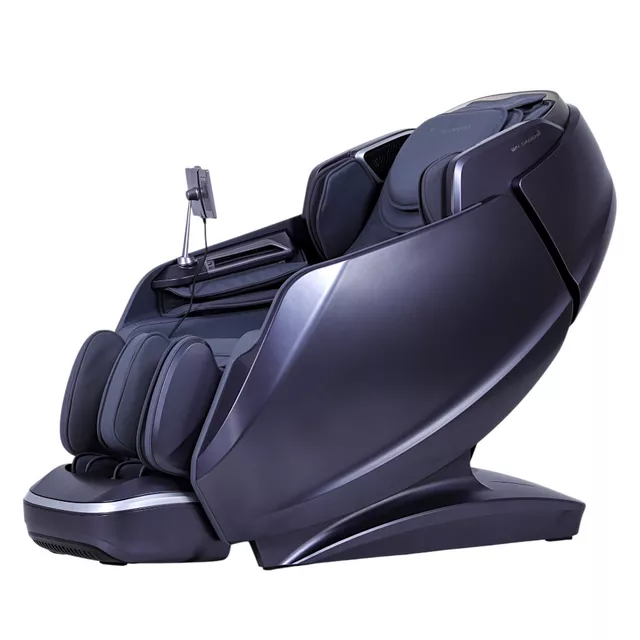 Masszázsfotel inSPORTline Balsadena, LCD vezérlőkijelző, beépített hangszórók,  LED-világítás, 20 előre beállított program, műbőr - kávé