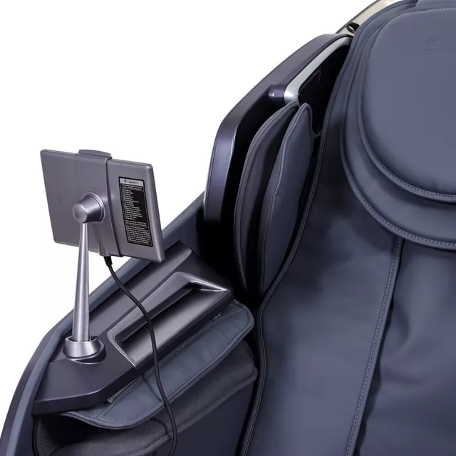 Masszázsfotel inSPORTline Balsadena, LCD vezérlőkijelző, beépített hangszórók,  LED-világítás, 20 előre beállított program, műbőr - kávé