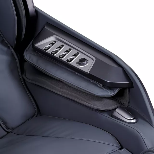 Masszázsfotel inSPORTline Balsadena, LCD vezérlőkijelző, beépített hangszórók,  LED-világítás, 20 előre beállított program, műbőr - kávé