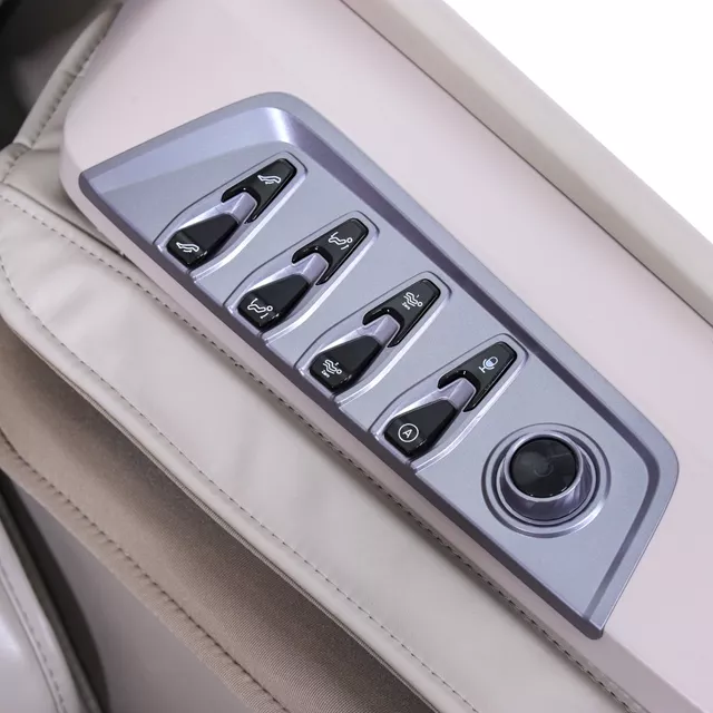 Masszázsfotel inSPORTline Balsadena, LCD vezérlőkijelző, beépített hangszórók,  LED-világítás, 20 előre beállított program, műbőr - kávé