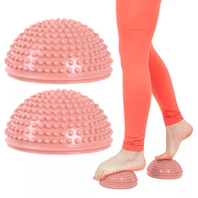 Egyensúly és masszázs félgömb lábakra inSPORTline Uossia - mokkahab