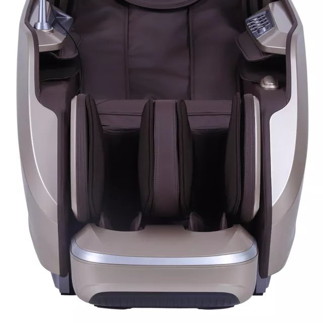 Masszázsfotel inSPORTline Balsadena, LCD vezérlőkijelző, beépített hangszórók,  LED-világítás, 20 előre beállított program, műbőr - kávé