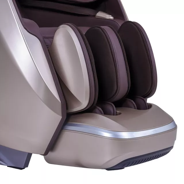 Masszázsfotel inSPORTline Balsadena, LCD vezérlőkijelző, beépített hangszórók,  LED-világítás, 20 előre beállított program, műbőr - kávé