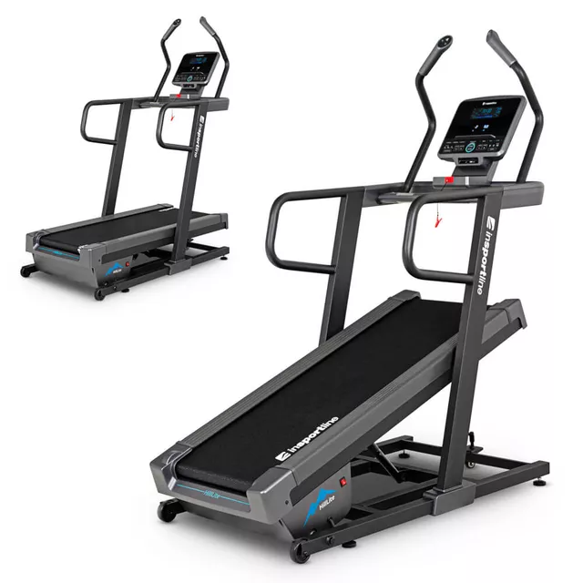 Futópad inSPORTline Hill Lite, 2.5lóerő, elektromos dőlésszög 34,92% - 40 pozició, max.120kg, futófelület 140x46cm, 20 program, HRC,USB