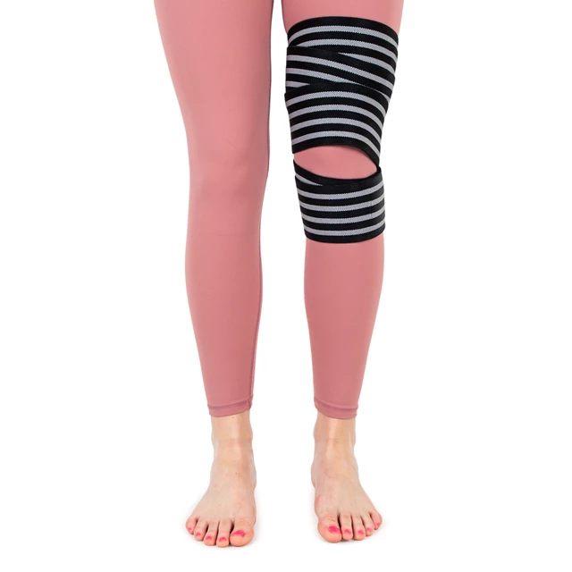 Térdbandázs inSPORTline Kneesup - szürke