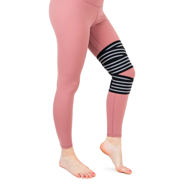 Térdbandázs inSPORTline Kneesup - szürke