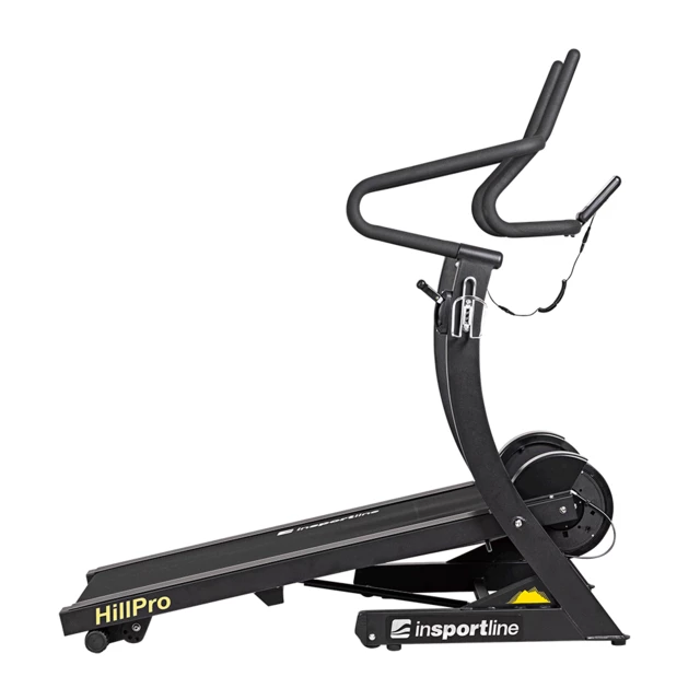 Gyaloglópad inSPORTline Hill Pro, motor nélküli, dőlésszög 23% - 4 fokozat, max.180kg, futófelület 125x45cm, ellenállás 8 fokozat, összecsukható