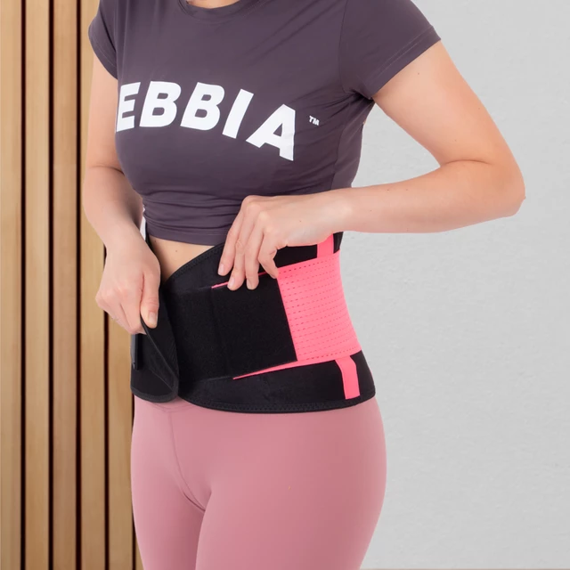 Neoprén deréköv inSPORTline Waistrim - rózsaszín