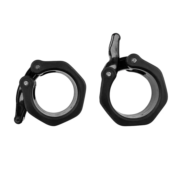 Olimpiai rúdszorító 2db inSPORTline Barcol 50mm, gyors-kioldó csap, gumírozott csúszásmentes felület, matt fekete