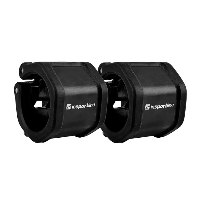 Olimpiai rúdszorító 2db inSPORTline Barcol 50mm, gyors-kioldó csap, gumírozott csúszásmentes felület, matt fekete