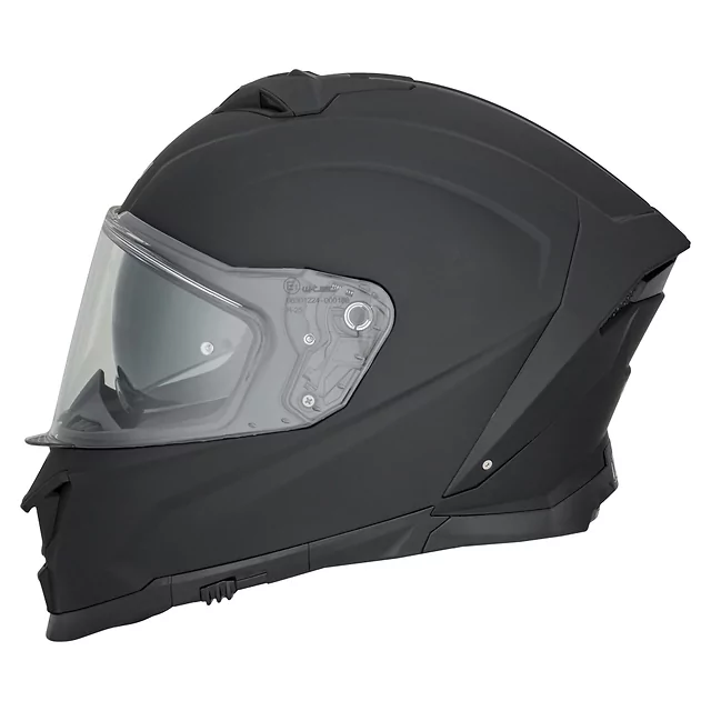 Motoros sisak W-TEC Nexwor, aerodinamikusan kialakított héj, zárható szellőzőrendszer, Pinlock® 70 előkészítés, mikrometrikus csat zárással - matt fekete