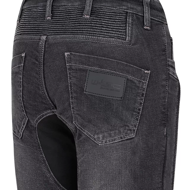 Női motoros farmer W-TEC Biterilla Eva Lady, övhurok, mosógépben mosható, kivehető térd- és csípőprotektorok, aramid megerősítés