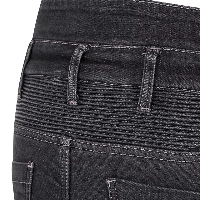 Női motoros farmer W-TEC Biterilla Eva Lady, övhurok, mosógépben mosható, kivehető térd- és csípőprotektorok, aramid megerősítés