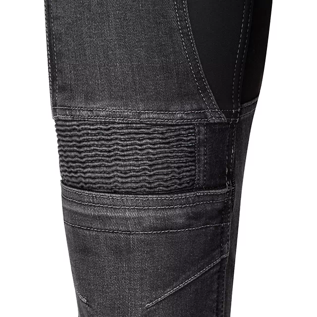 Női motoros farmer W-TEC Biterilla Eva Lady, övhurok, mosógépben mosható, kivehető térd- és csípőprotektorok, aramid megerősítés