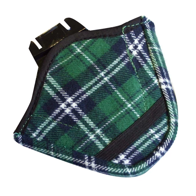 Fülvédő WORKER Trentino sisakhoz - piros kocka - zöld-kockás