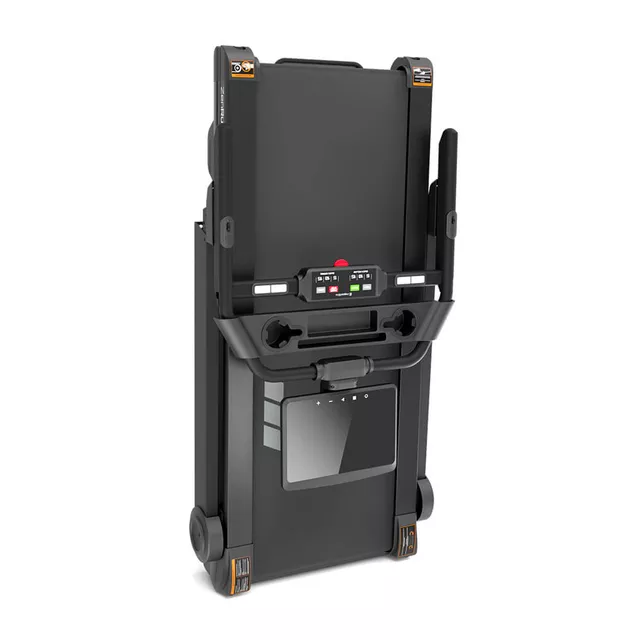 Futópad inSPORTline ZenRun 120, 4Le, 150kg teherbirás, laposra összehajtható, 180° forgatható érintőképernyő, 12% dőlészög, 22km/ó, HRC