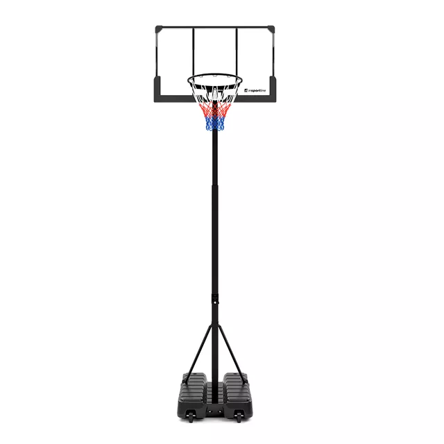 Összecsukható kosárlabdapalánk inSPORTline Tifton, teleszkópos acélszerkezet, magasságállítás, 27 kg, beltéri és kültéri használat, acél szerkezet