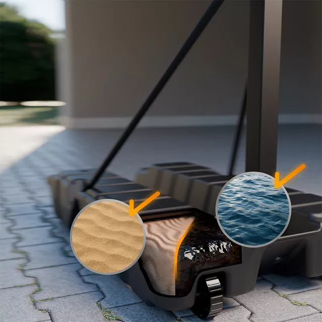 Összecsukható kosárlabdapalánk inSPORTline Tifton, teleszkópos acélszerkezet, magasságállítás, 27 kg, beltéri és kültéri használat, acél szerkezet