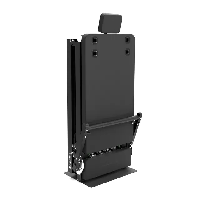 Reformer pilates inSPORTline Auraler, kettős ellenállási rendszer, összecsukható acélszerkezet, görgők a könnyű kezeléshez