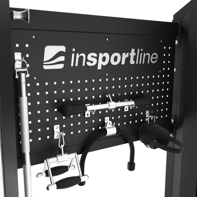 Erőkeret inSPORTline Cable Column CC550, dupla csiga, 2x90kg lapsúly, profi edzésélmény, multigrip, tucatnyi gyakorlat, 365kg