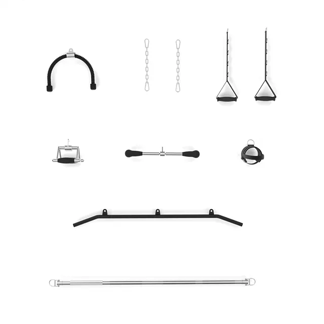 Erőkeret inSPORTline Cable Column CC550, dupla csiga, 2x90kg lapsúly, profi edzésélmény, multigrip, tucatnyi gyakorlat, 365kg