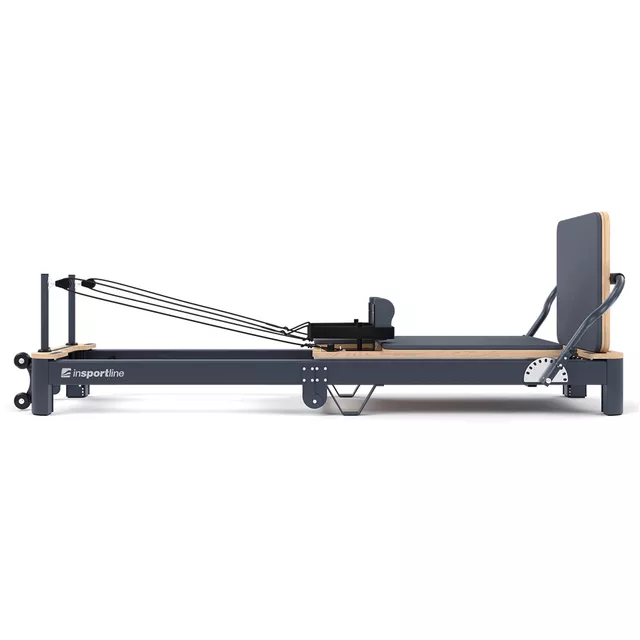 Pilates reformer inSPORTline Comfolder, pilates box tartozék, praktikus, összecsukható, porszórt, karcálló, rugós ellenállás, ALU váz,  súly 68kg